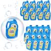The Dreidel Company Ready Bubble Solution Refill for Bubbles Toys, Up to 2.5 Gallon, Non-Toxic Large 32oz Ready Liquid for Bubble Machine, Guns, Wands, Lawn Mower Toy (24-Pack) view 2