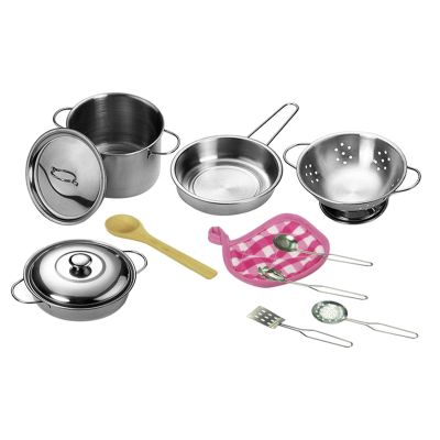 predolo 12Pcs/Set Pretend Cookware Cooking Utensils