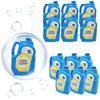 The Dreidel Company Ready Bubble Solution Refill for Bubbles Toys, Up to 2.5 Gallon, Non-Toxic Large 32oz Ready Liquid for Bubble Machine, Guns, Wands, Lawn Mower Toy (12-Pack) view 2
