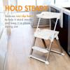 Boon Pivot Toddler Tower Kids Kitchen Step Stool - Folding Step Stool for Bathroom Sink or Kitchen Counter - CPC Certification - White - Ages 18 Months to 4 Years view 3