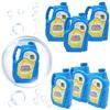 The Dreidel Company Ready Bubble Solution Refill for Toys, Up to 2.5 Gallon, Non-Toxic Large 32oz Ready Liquid for Bubble Machine, Guns, Wands, Lawn Mower Toy (6-Pack) view 2