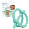 Frida Baby Get-A-Grip Silicone Teether for Teething Pain Relief, BPA-Free Food-Grade Teething Toys for Infant Baby Newborn 0-6, 12, 18 Months, Easy-Grip Teether Ring, PVC-Free, Teal view 1