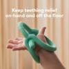 Frida Baby Get-A-Grip Silicone Teether for Teething Pain Relief, BPA-Free Food-Grade Teething Toys for Infant Baby Newborn 0-6, 12, 18 Months, Easy-Grip Teether Ring, PVC-Free, Teal view 2