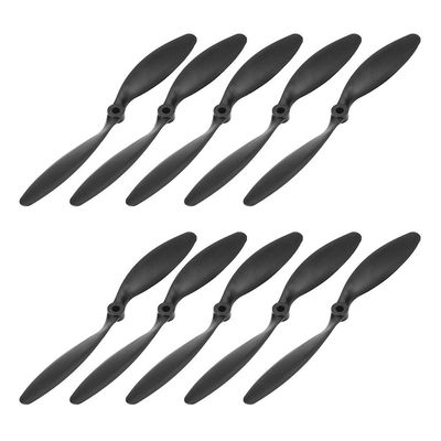 Quadcopter Propeller Blades, 10pcs/Set 8060 Propellers Blades Plastic Propellers RC Vehicle Accessories for RC Airplane Quadcopter Black