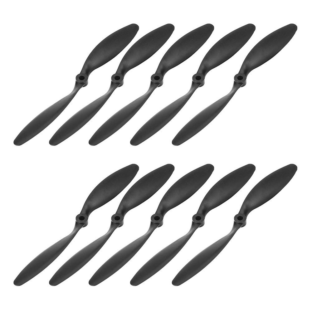 Quadcopter Propeller Blades, 10pcs/Set 8060 Propellers Blades Plastic Propellers RC Vehicle Accessories for RC Airplane Quadcopter Black