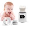 Bottle Warmer, Fast Heating Portable Bottle Warmer with 2 Adapters, Smart Temperature Control, LCD Display, Leak-Proof, Cordless Baby Bottle Warmer for Breastmilk or Formula view 1