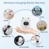 Bottle Warmer, Fast Heating Portable Bottle Warmer with 2 Adapters, Smart Temperature Control, LCD Display, Leak-Proof, Cordless Baby Bottle Warmer for Breastmilk or Formula view 4