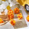 HDdais Cheese Dice Set, Yellow Resin Polyhedral DND Dice Set for D&D Role Playing Game and Other Tabletop Games view 2