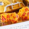 HDdais Cheese Dice Set, Yellow Resin Polyhedral DND Dice Set for D&D Role Playing Game and Other Tabletop Games view 4