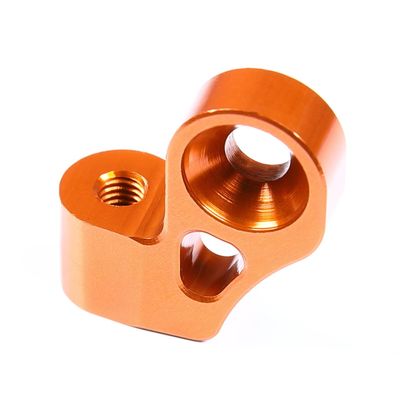CNC Aluminum Metal Clutch Fixed Mount for 1/5 RC Car HPI rv Baja 5b 5t 5sc SS Engine Upgrade Part (Orange)