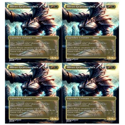 4x | Sliver Gravemother | Anime | Full Art | Foil or Non-Foil (Foil)