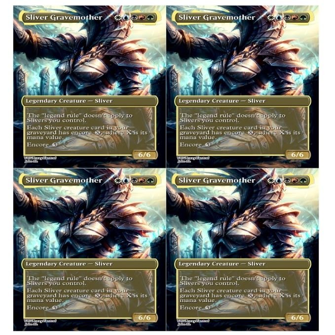 4x | Sliver Gravemother | Anime | Full Art | Foil or Non-Foil (Foil)