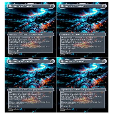 4x | Hammer of Nazahn | Anime | Full Art | Foil or Non-Foil (Foil)