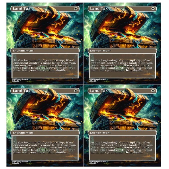 4x | Land Tax | Anime | Full Art | Foil or Non-Foil (Foil)