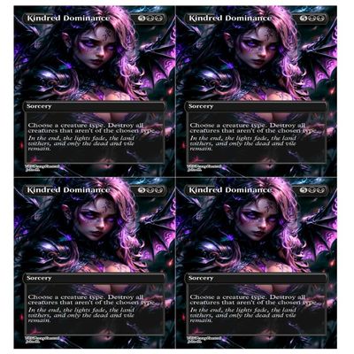4x | Kindred Dominance | Anime | Full Art | Foil or Non-Foil (Non Foil)