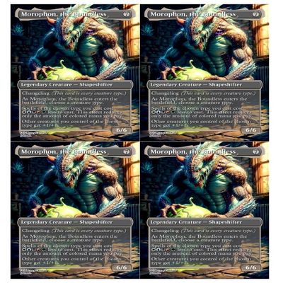 4x | Morophon, the Boundless | Anime | Full Art | Foil or Non-Foil (Non Foil)