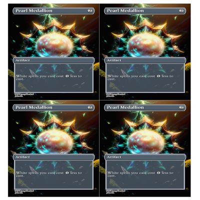 4x | Pearl Medallion | Anime | Full Art | Foil or Non-Foil (Foil)