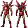 LonullyMege MK85Ironman(Deluxe Version) Action Figure-7inch Light with Chest and Eyes Metal Painting Collectable Model-20 Joints Movable with Multi Weapon Accessories Toys(1/10 Scale) view 2