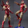 LonullyMege MK85Ironman(Deluxe Version) Action Figure-7inch Light with Chest and Eyes Metal Painting Collectable Model-20 Joints Movable with Multi Weapon Accessories Toys(1/10 Scale) view 3
