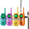 Inspireyes Walkie Talkies for Kids Rechargeable,Toys for Boys and Girls Ages 3-12, 4 Pack Long Range 2-Way Radios, Birthday Gifts,Christmas Stockings, Outdoor Play, Family Games, Hiking Camping Gear view 1