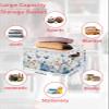 Blue Butter-fly Large Storage Baskets Bins Country Aesthetics Gradient Brown Art Collapsible Storage Box Laundry Organizer for Closet Shelf Nursery Kids Bedroom 15x11x9.5 1 Pack view 2