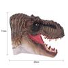 Dinosaur Hand Puppets Adults Rubber Dinosaur Head Puppet 3D Realistic T-Rex Triceratops Dilophosaurus Hand Puppets Soft Animal Head Puppet for Role Play Prank Halloween Party Decor Supplies view 2