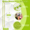YAXINRUI 12 PCS St. Patricks Day Beads Necklace, Christmas Bead Necklaces, Light Green Mardi Gras Beads, 33 Inch Light Green Bead Necklaces for Mardi Gras St. Patricks Day Christmas Festive Events view 4
