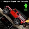 GLOBACT 9-Spoke Aluminum 1.2in Beadlock Wheel Tires Soft Sticky Rubber Tires 62 * 24mm for 1/18 TRX4M 1/24 Axial SCX24 RC Crawler Car Upgrade Accessories (4Pcs Titanium) view 3