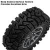 GLOBACT 9-Spoke Aluminum 1.2in Beadlock Wheel Tires Soft Sticky Rubber Tires 62 * 24mm for 1/18 TRX4M 1/24 Axial SCX24 RC Crawler Car Upgrade Accessories (4Pcs Titanium) view 4