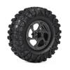 2.2 beadlock Wheels 4PCS Carbon Fiber Wheel Rims for 1/10 RC Crawler Cheater Rigs Capra SCX10 Pro TF2 Element Enduro TRX4 Upgrades accessories (Carbon Fiber 2.2 beadlock Wheels A) view 3