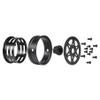 2.2 beadlock Wheels 4PCS Carbon Fiber Wheel Rims for 1/10 RC Crawler Cheater Rigs Capra SCX10 Pro TF2 Element Enduro TRX4 Upgrades accessories (Carbon Fiber 2.2 beadlock Wheels A) view 4