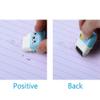 6 Pieces Erasers Roller Erasers Portable Cube Pencil Flexible Rubber Cute Animal Durable Soft Erasers Gift Eraser with Roller Cases for School, Office, Kids view 3