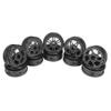 2.2 beadlock Wheels 4PCS Carbon Fiber Wheel Rims for 1/10 RC Crawler Cheater Rigs Capra SCX10 Pro TF2 Element Enduro TRX4 Upgrades accessories (Carbon Fiber 2.2 beadlock Wheels D) view 2