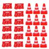 Alasum Kids Simulation Driving Toy Mini Road Cones and Fences Set with 48 Traffic Roadblocks Educational Plaything for Outdoor Cognitive Learning view 1
