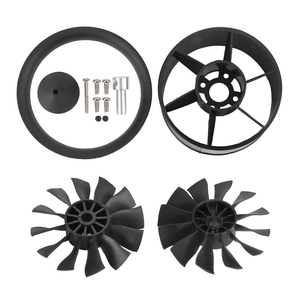 High Performance 50mm 12 Blade Propeller Ducted Fan for RC Planes, RC Ducted Fan, Ducted Fan for 3300KV Motor ()