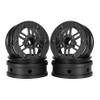 2.2 beadlock Wheels 4PCS Carbon Fiber Wheel Rims for 1/10 RC Crawler Cheater Rigs Capra SCX10 Pro TF2 Element Enduro TRX4 Upgrades accessories (Carbon Fiber 2.2 beadlock Wheels E) view 1