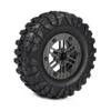 2.2 beadlock Wheels 4PCS Carbon Fiber Wheel Rims for 1/10 RC Crawler Cheater Rigs Capra SCX10 Pro TF2 Element Enduro TRX4 Upgrades accessories (Carbon Fiber 2.2 beadlock Wheels E) view 3