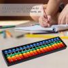 Alipis Arithmetic Abacus Math Counting Toy 17 Digits Rods with Colorful Beads, Chinese Abacus Mathematics Learning Aid Tool view 4