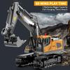 ID Gerilla Remote Control Excavator, 11CH RC Construction Truck Toy with Metal Shovel, Lights, Sounds and Turns 680 Degree, Christmas Birthday Gift for Kids Boys Aged 4 5 6 7 8-12 view 4