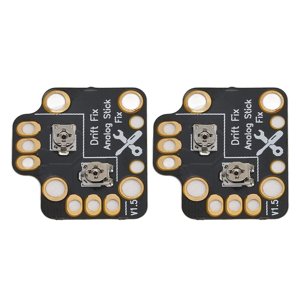 2Pcs Drift Repair Board, Gamepad Analog Stick 3D Drift Fix Mod Kit, Universal Joystick Thumb Stick Fix Mod for Game Controllers, Compatible with , Black