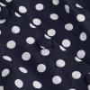 50s Dresses Vintage Button Down Shirt Dress Retro Rockabilly Sleeveless Polka Dot Audrey Prom Party Dress for Girls Navy view 3