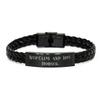 Keep Calm and Braided Leather Bracelet, Hobby Horsing Engraved Bracelet, Beautiful Gifts For Hobby Horsing from Friends, Hobby horse, Rocking horse, Wooden horse, Stuffed animal, Plush toy view 1