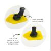 Baby in Car Reminder Vent Clip - Removable Clip-On Sign for Infant Car Safety - Bright Yellow Portable Lightweight Handmade Baby in Vehicle Reminder view 4