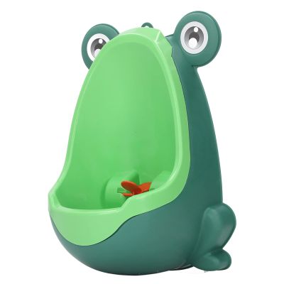 1Pc Plastic Children Urinal Funny Aiming Target Wall Mounted Potty Training Urinal with Suction Cup for Boys Toddlers (Green)