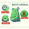 1Pc Plastic Children Urinal Funny Aiming Target Wall Mounted Potty Training Urinal with Suction Cup for Boys Toddlers (Green) view 3