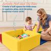 ECR4Kids SoftZone Play Patch Activity Mat and Toy Bins, Beginner Playset, Assorted, 6-Piece view 3