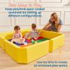 ECR4Kids SoftZone Play Patch Activity Mat and Toy Bins, Beginner Playset, Assorted, 6-Piece view 4