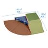 ECR4Kids SoftZone Adventurer's Summit Slide, Corner Climber, Earthtone, 4-Piece view 2