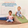 ECR4Kids SoftZone Adventurer's Summit Slide, Corner Climber, Earthtone, 4-Piece view 3