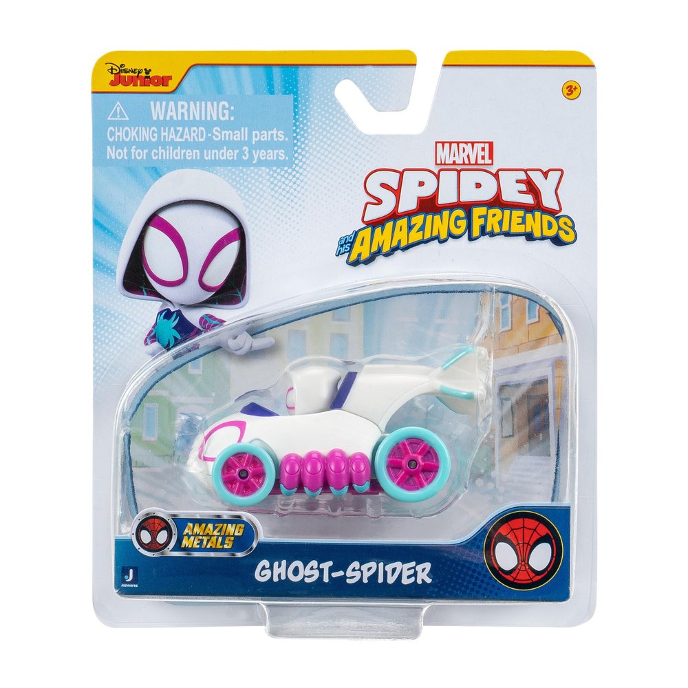Spidey and his Amazing Friends Amazing Metals Race Car 1:64 Scale (Ghost-Spider)
